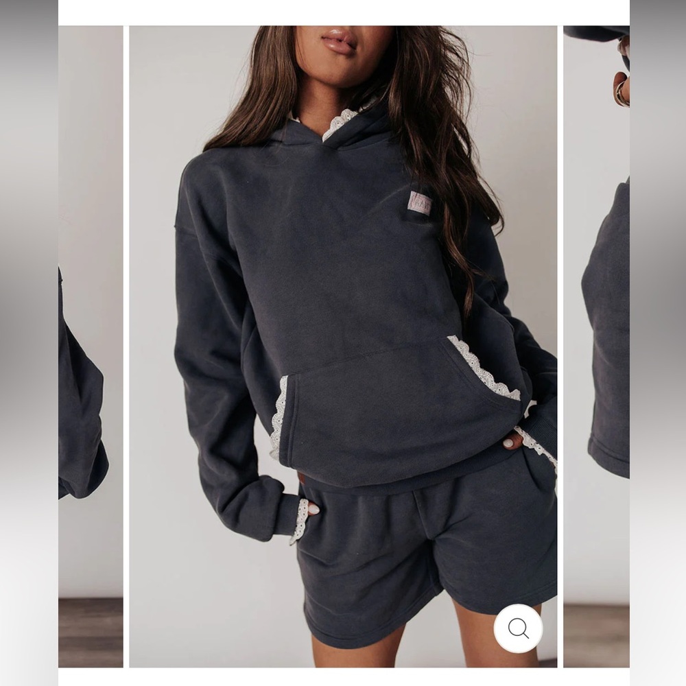 Women's Gray Hoodie Sweatshirt